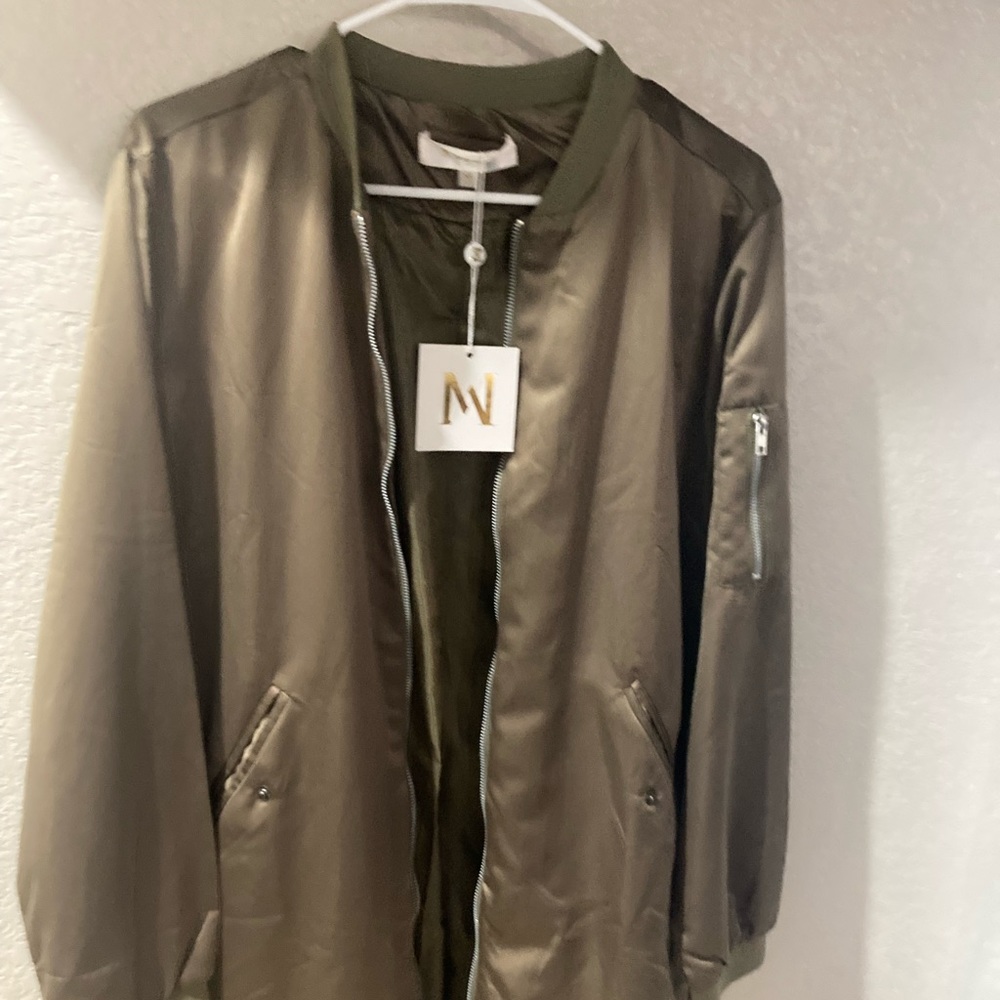 Meski Zeena longline bomber jacket